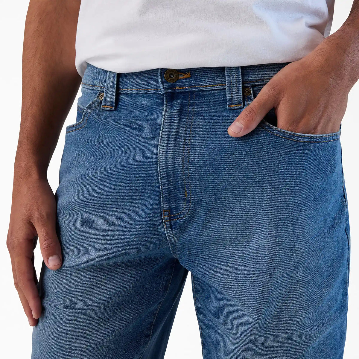 FLEX 5-Pocket Denim Shorts, 11"