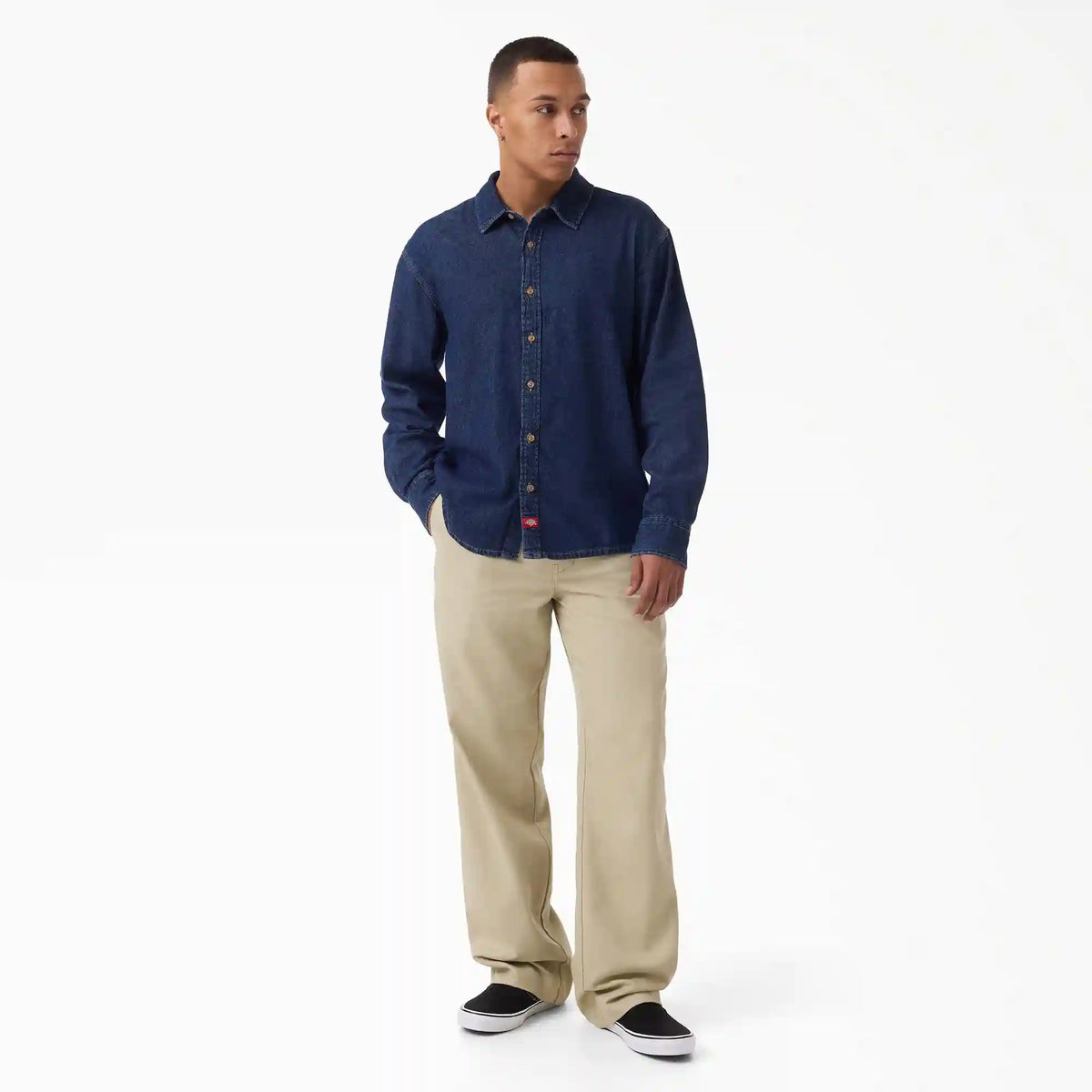 Lightweight Long Sleeve Denim Shirt
