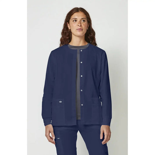 Women's EDS Signature Snap Front Warm-Up Scrub Jacket