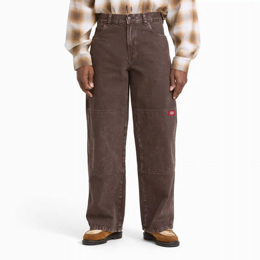 Loose Straight Double Knee Jeans