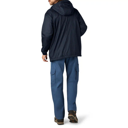 Fleece Lined Nylon Hooded Jacket