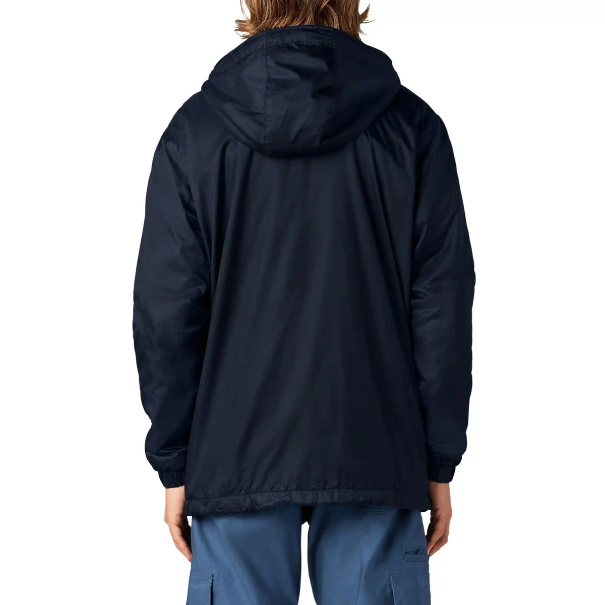Fleece Lined Nylon Hooded Jacket