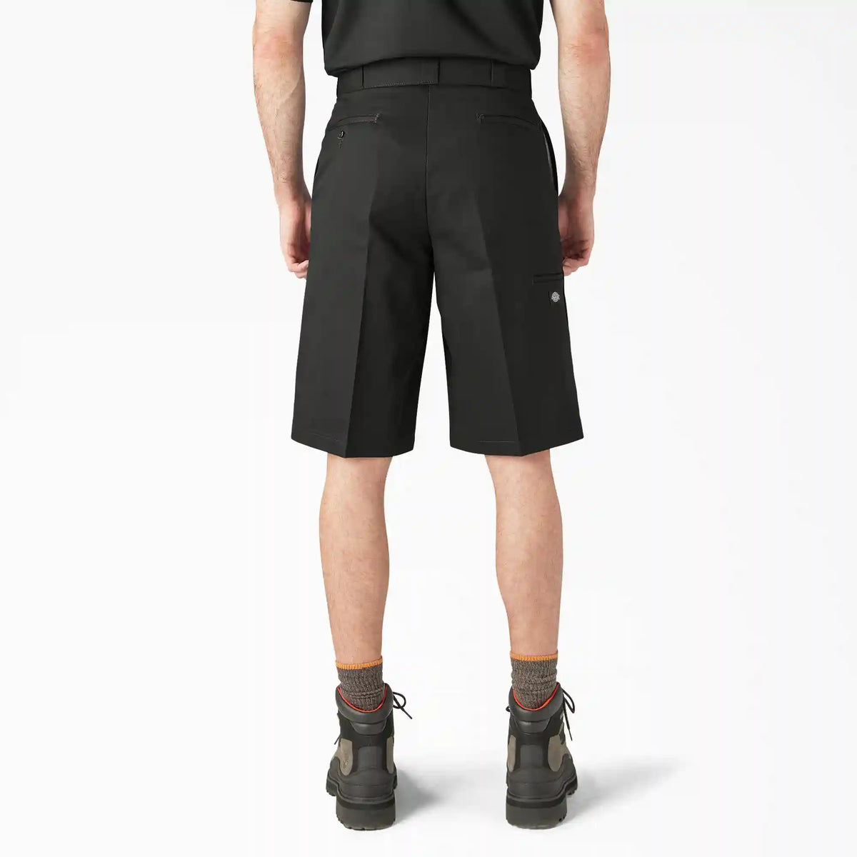 Loose Fit Flat Front Work Shorts, 13"