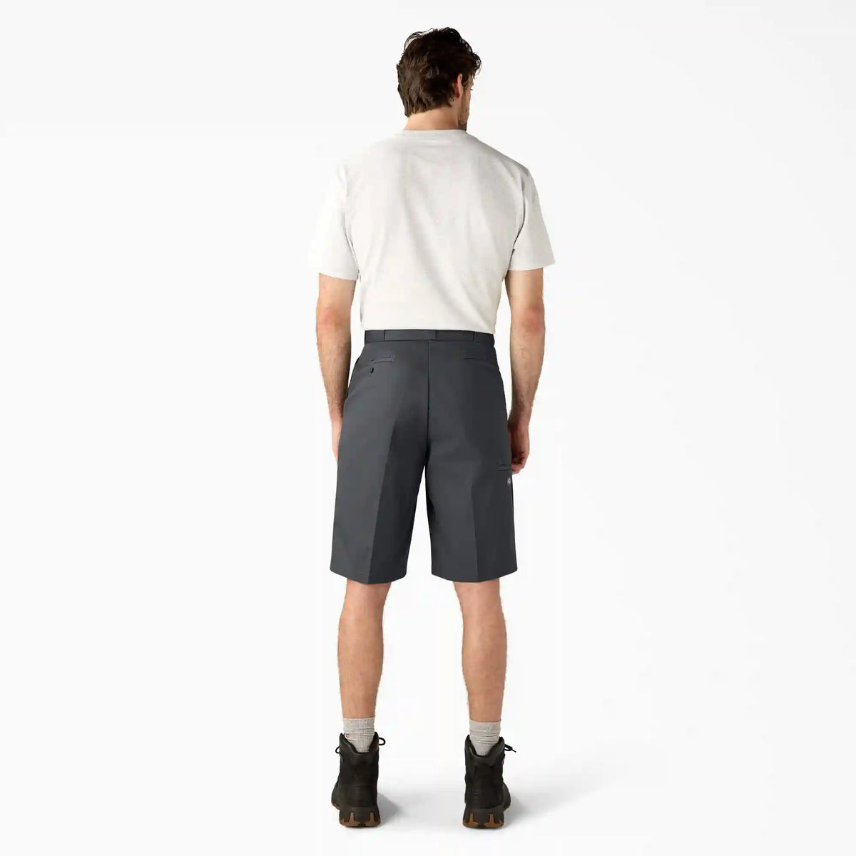 Loose Fit Flat Front Work Shorts, 13"