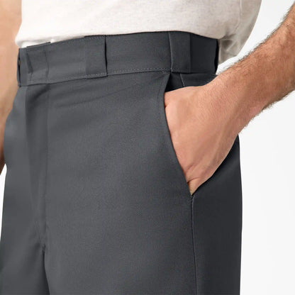 Loose Fit Flat Front Work Shorts, 13"