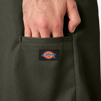 Loose Fit Flat Front Work Shorts, 13"