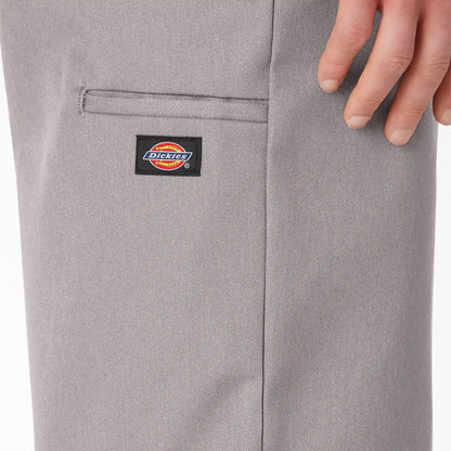 Loose Fit Flat Front Work Shorts, 13"