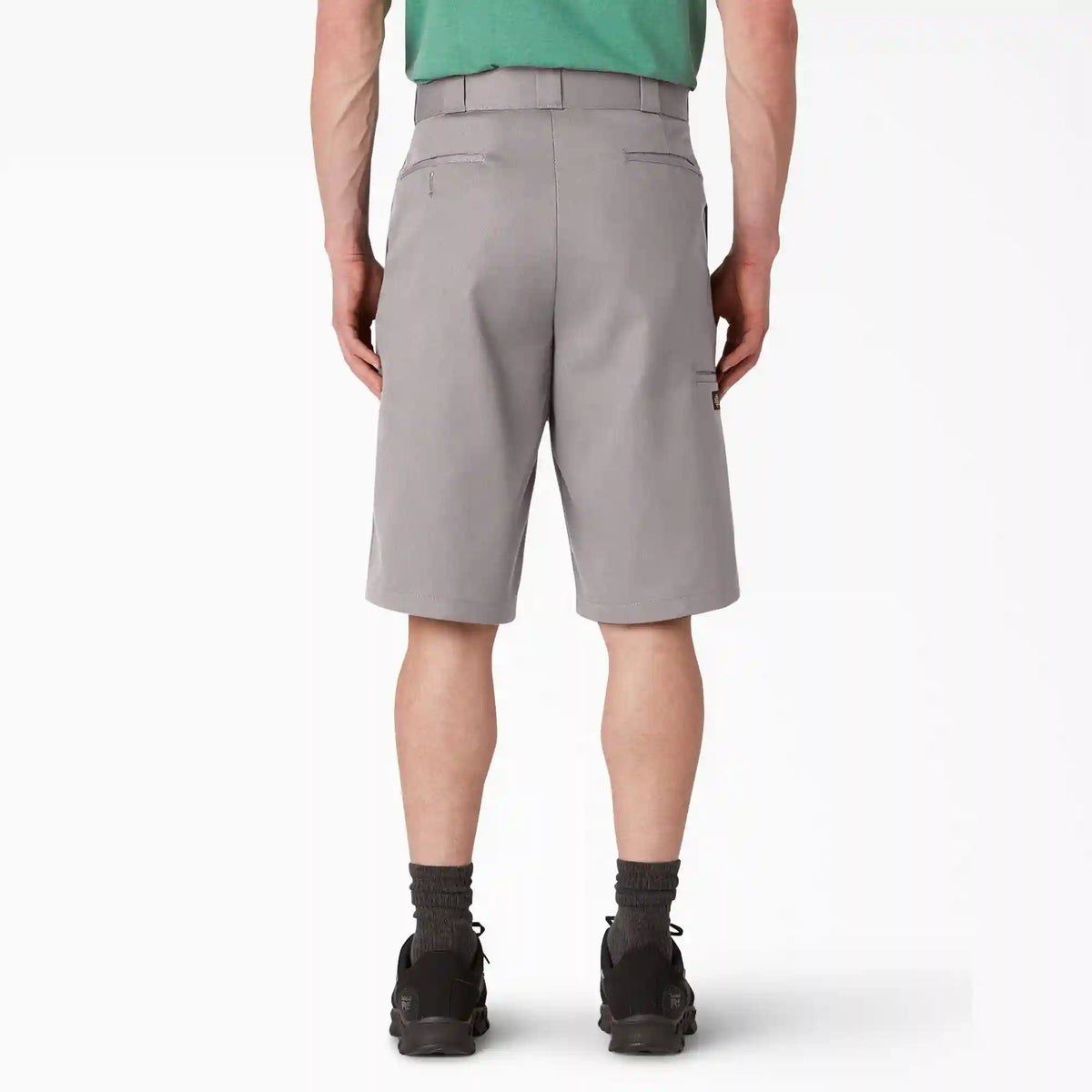 Loose Fit Flat Front Work Shorts, 13"