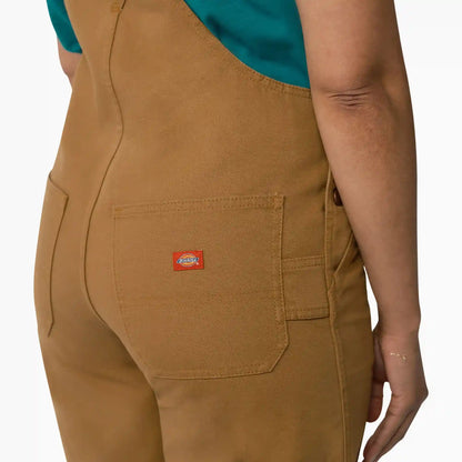 Women's Relaxed Fit Bib Shortalls, 7"