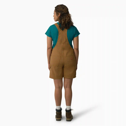 Women's Relaxed Fit Bib Shortalls, 7"