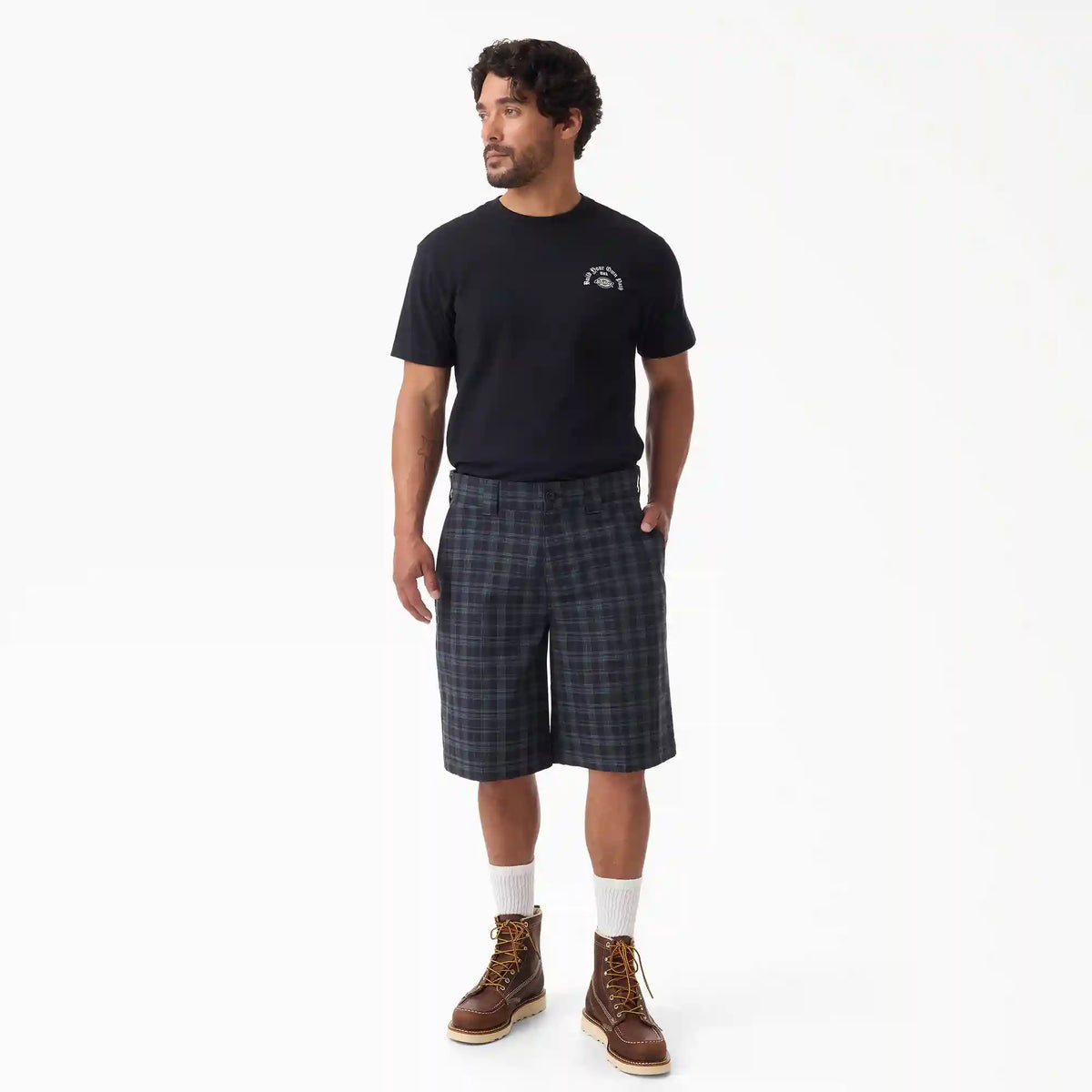 Plaid Work Shorts, 11"