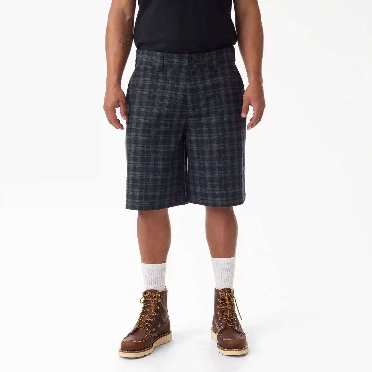 Plaid Work Shorts, 11"