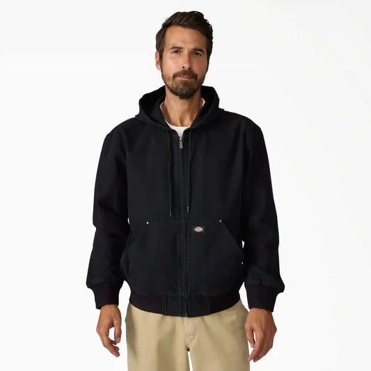 Unlined Canvas Hooded Bomber