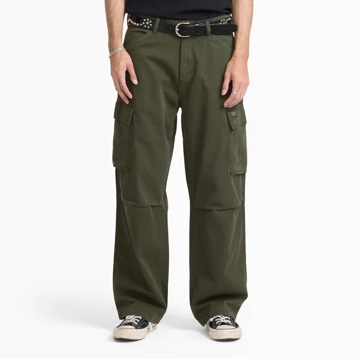247 Loose Straight Garment Dyed Cargo Pants