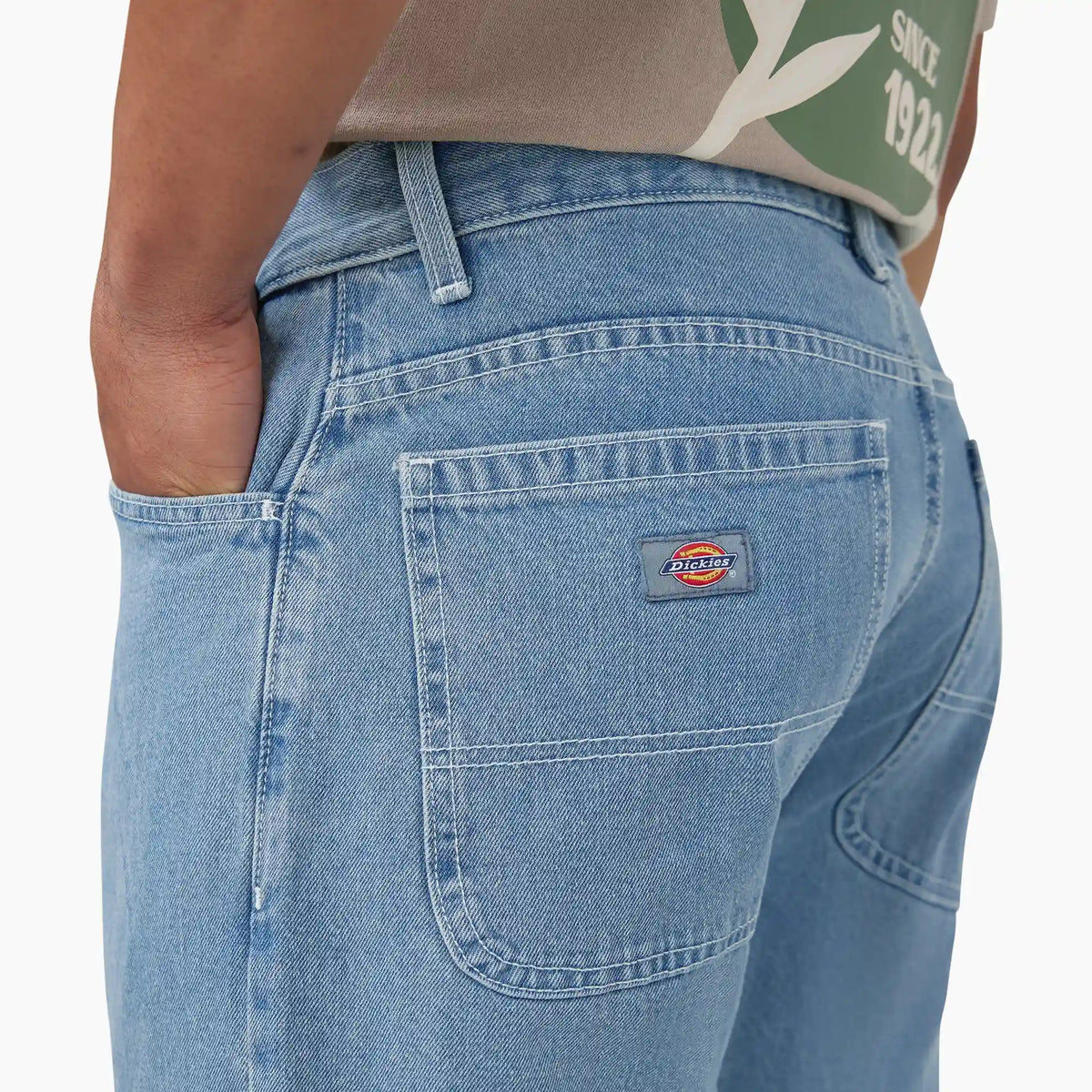 Loose Fit Double Knee Jeans