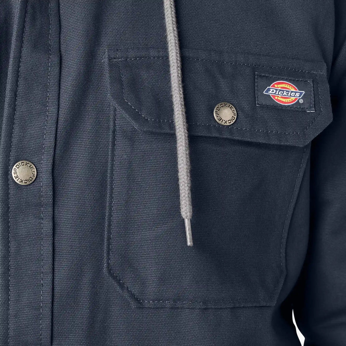 Water Repellent Duck Hooded Shirt Jacket