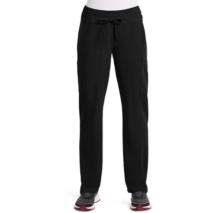 Women's Dynamix Mid Rise Straight Leg Drawstring Scrub Pant