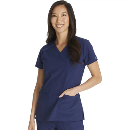 Women's EDS Essentials Mock Wrap Scrub Top