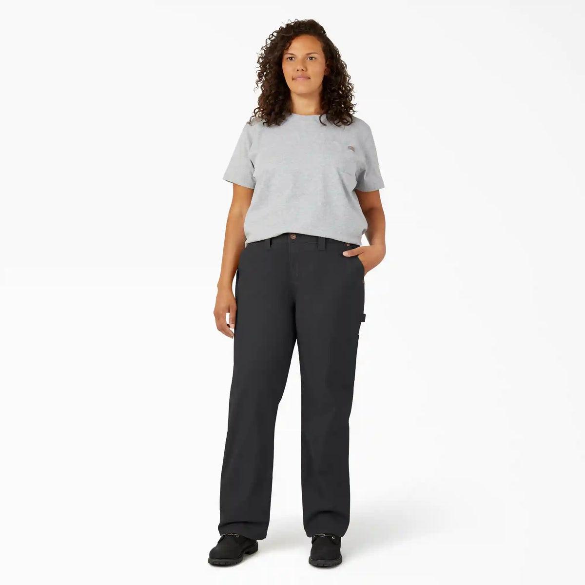 Women's Plus FLEX Relaxed Straight Fit Duck Carpenter Pants