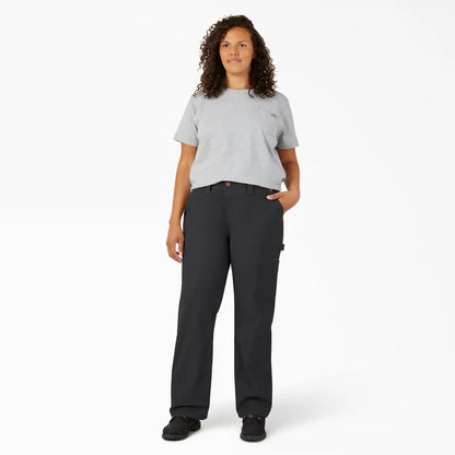 Women's Plus FLEX Relaxed Straight Fit Duck Carpenter Pants