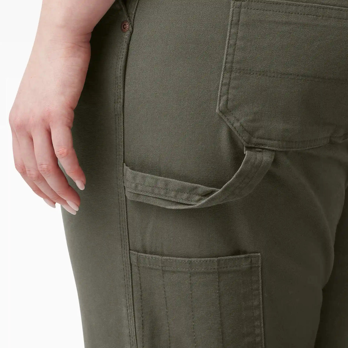 Women's Plus FLEX Relaxed Straight Fit Duck Carpenter Pants