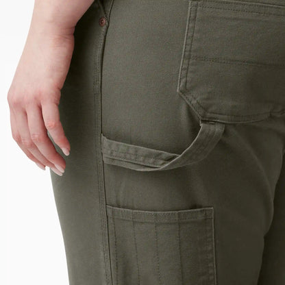 Women's Plus FLEX Relaxed Straight Fit Duck Carpenter Pants